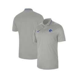 Mens Gray Boise State Broncos 2023 Sideline Coaches Performance Polo Shirt