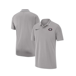 Mens Gray Georgia Bulldogs 2023 Coaches Performance Polo Shirt
