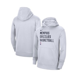 Mens and Womens White Memphis Grizzlies 2023/24 Performance Spotlight On-Court Practice Pullover Hoodie