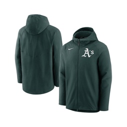 Mens Green Oakland Athletics Authentic Collection Performance Raglan Full-Zip Hoodie