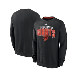 Mens Black San Francisco Giants Cooperstown Collection Team Shout Out Pullover Sweatshirt
