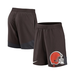 Mens Brown Cleveland Browns Stretch Performance Shorts