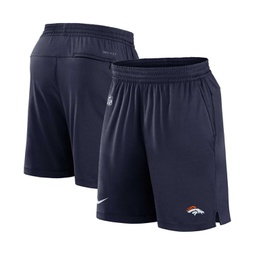 Mens Navy Denver Broncos Sideline Performance Shorts