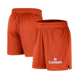 Mens Orange Clemson Tigers Mesh Performance Shorts