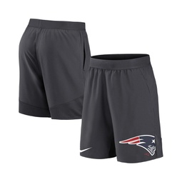 Mens Anthracite New England Patriots Stretch Performance Shorts