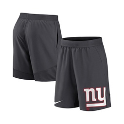 Mens Anthracite New York Giants Stretch Performance Shorts