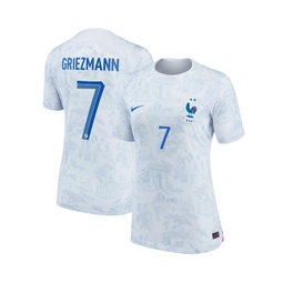 Womens Antoine Griezmann White France National Team 2022/23 Away Breathe Stadium Replica Jersey