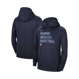 Mens and Womens Navy Memphis Grizzlies 2023/24 Performance Spotlight On-Court Practice Pullover Hoodie