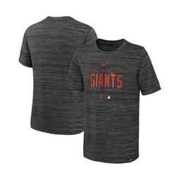 Big Boys and Girls Black San Francisco Giants Authentic Collection Velocity Practice Performance T-shirt