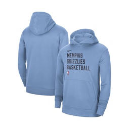 Mens and Womens Light Blue Memphis Grizzlies 2023/24 Performance Spotlight On-Court Practice Pullover Hoodie