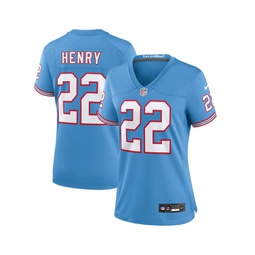Womens Derrick Henry Light Blue Tennessee Titans Oilers Throwback Alternate Game Player Jersey