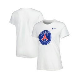 Womens White Paris Saint-Germain Club Crest T-shirt