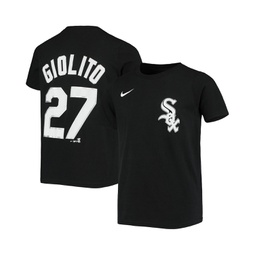 Big Boys Lucas Giolito Black Chicago White Sox Player Name and Number T-shirt