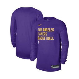 Mens and Womens Purple Los Angeles Lakers 2023/24 Legend On-Court Practice Long Sleeve T-shirt