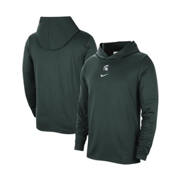 Mens Green Michigan State Spartans Player Hoodie Long Sleeve Performance T-shirt