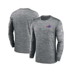 Mens Anthracite Buffalo Bills Velocity Long Sleeve T-shirt