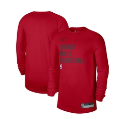 Mens and Womens Red Chicago Bulls 2023/24 Legend On-Court Practice Long Sleeve T-shirt