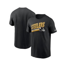 Mens Black Pittsburgh Steelers Essential Blitz Lockup T-shirt