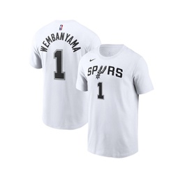 Mens Victor Wembanyama White San Antonio Spurs 2023 NBA Draft First Round Pick Name and Number T-shirt