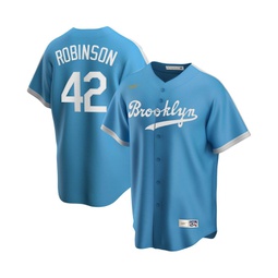 Mens Jackie Robinson Light Blue Brooklyn Dodgers Alternate Cooperstown Collection Player Jersey