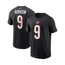 Mens Joe Burrow Black Cincinnati Bengals Player Name and Number T-shirt