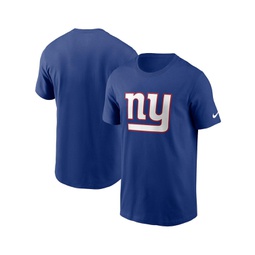 Mens Royal New York Giants Primary Logo T-shirt