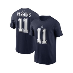 Mens Micah Parsons Navy Dallas Cowboys Player Name and Number T-shirt