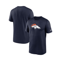Mens Navy Denver Broncos Legend Logo Performance T-shirt