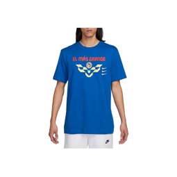 Mens Blue Club America Verbiage T-shirt