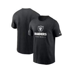 Mens Black Las Vegas Raiders Sideline Performance T-shirt