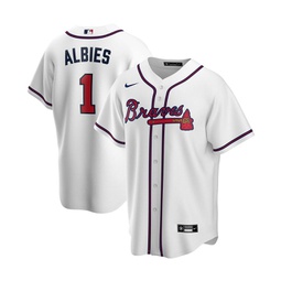 Mens Ozzie Albies White Atlanta Braves Home Replica Player Name Jersey