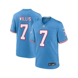 Mens Malik Willis Light Blue Tennessee Titans Oilers Throwback Alternate Game Player Jersey