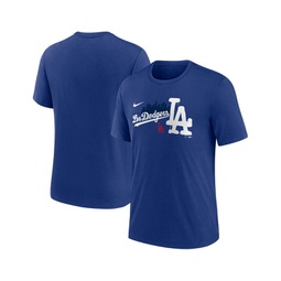 Mens Royal Los Angeles Dodgers City Connect Tri-Blend T-shirt