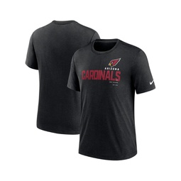 Mens Heather Black Arizona Cardinals Team Tri-Blend T-shirt