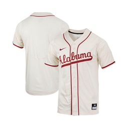 Mens Natural Alabama Crimson Tide Replica Full-Button Baseball Jersey