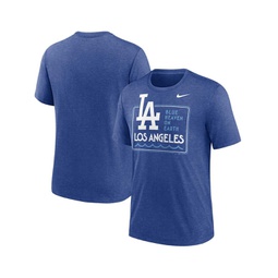 Mens Royal Los Angeles Dodgers Think Blue Hometown Tri-Blend T-shirt