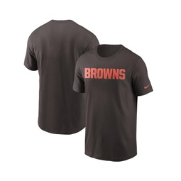 Mens Brown Cleveland Browns Team Wordmark T-shirt