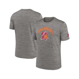 Mens Heather Charcoal Tampa Bay Buccaneers Throwback Sideline Performance T-shirt