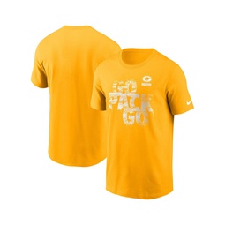 Mens Gold Green Bay Packers Local Essential T-shirt