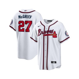 Mens Fred McGriff White Atlanta Braves 2023 Hall of Fame Patch Inline Replica Jersey
