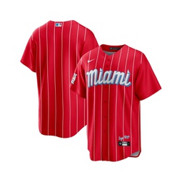 Mens Red Miami Marlins City Connect Replica Team Jersey