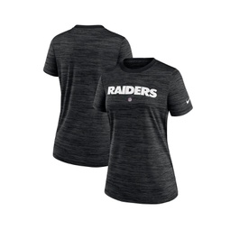 Womens Black Las Vegas Raiders Sideline Velocity Performance T-shirt