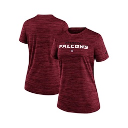 Womens Red Atlanta Falcons Sideline Velocity Performance T-shirt