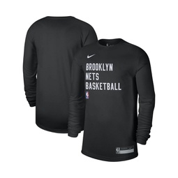 Mens and Womens Black Brooklyn Nets 2023/24 Legend On-Court Practice Long Sleeve T-shirt