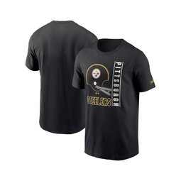 Mens Black Pittsburgh Steelers Lockup Essential T-shirt