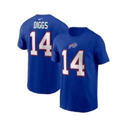 Mens Stefon Diggs Royal Buffalo Bills Player Name and Number T-shirt