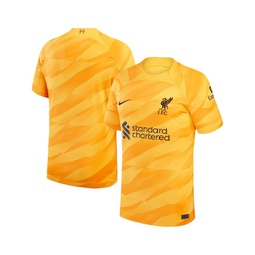 Mens Yellow Orange Liverpool 2023/24 Goalkeeper Replica Stadium Jersey