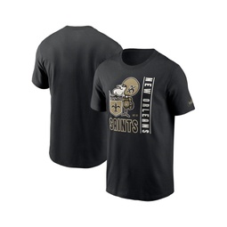 Mens Black New Orleans Saints Lockup Essential T-shirt