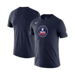 Mens Navy Brooklyn Nets 2021/22 City Edition Essential Logo Performance T-shirt