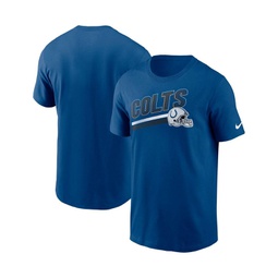 Mens Royal Indianapolis Colts Essential Blitz Lockup T-shirt